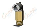 SMC KQ2W16-04AS fitting, ext male elbow, KQ2 FITTING (sold in packages of 10; price is per piece)