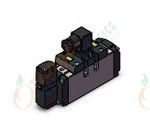 SMC VFR5110R-5DZ valve sgl non plug in, VFR5000 SOL VALVE 4/5 PORT