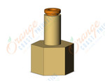 SMC KQ2F03-35A fitting, female connector, KQ2 FITTING (sold in packages of 10; price is per piece)