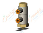 SMC KQ2VD01-32A fitting, dble uni male elbow, KQ2 FITTING (sold in packages of 10; price is per piece)