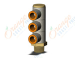 SMC KQ2VT11-36AS fitting, tple uni male elbow, KQ2 FITTING (sold in packages of 10; price is per piece)