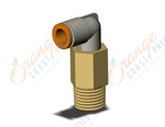 SMC KQ2W07-02AS fitting, ext male elbow, KQ2 FITTING (sold in packages of 10; price is per piece)