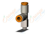 SMC KQ2Y03-32N fitting, male run tee, KQ2 FITTING (sold in packages of 10; price is per piece)