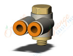 SMC KQ2Z01-32A fitting, br uni male elbow, KQ2 FITTING (sold in packages of 10; price is per piece)