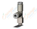 SMC KQ2Y23-M5N fitting, male run tee, KQ2 FITTING (sold in packages of 10; price is per piece)