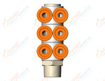 SMC KQ2ZT13-37AS fitting, tple br uni male elbo, KQ2 FITTING (sold in packages of 10; price is per piece)