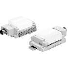 10-SS5V*-W*CD, Circular Connector Manifold Base
