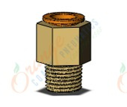 SMC KQ2H11-02AS fitting, male connector, KQ2 FITTING (sold in packages of 10; price is per piece)