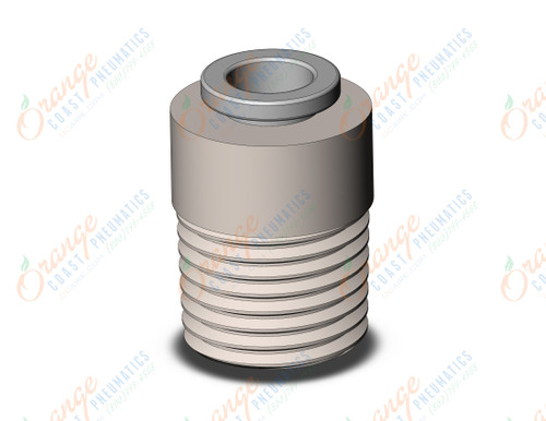 SMC KQ2S06-02NS fitting, male conn w/ hex hole, KQ2 FITTING (sold in packages of 10; price is per piece)