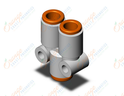 SMC KQ2U07-00A fitting, union y, KQ2 FITTING (sold in packages of 10; price is per piece)