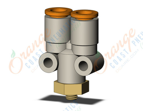 SMC KQ2U07-32A fitting, branch y, KQ2 FITTING (sold in packages of 10; price is per piece)