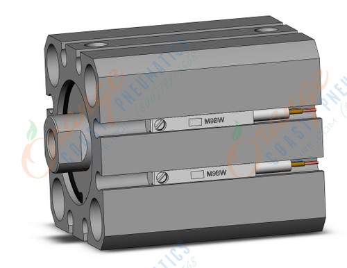 SMC CDQSB25-15D-M9BWL cyl, compact, dbl act, auto-sw, CQS COMPACT CYLINDER