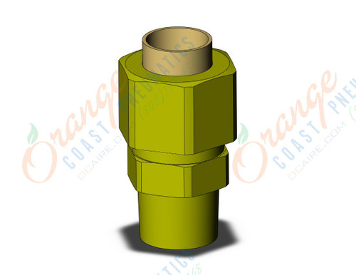 SMC KFH08B-01S fitting, male connector brass, KF INSERT FITTINGS (sold in packages of 10; price is per piece)