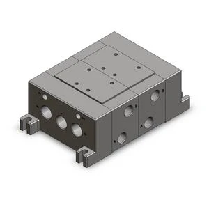 SMC VV721-04L-04B mfld, iso size 2, VV7* MANIFOLD ISO SERIES