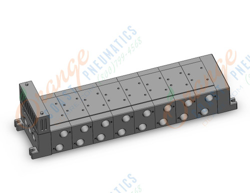 SMC VV728-04R-04DSB mfld, iso size 2, VV7* MANIFOLD ISO SERIES