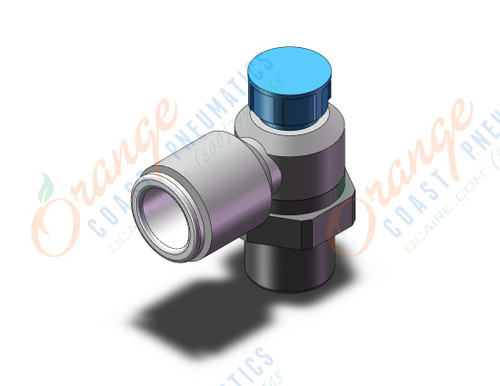 SMC AS2211F-N02-10SA speed controller w/ fitting, FLOW CONTROL W/FITTING***