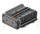 SMC MGPM12-25Z cyl, compact guide, slide brg, MGP COMPACT GUIDE CYLINDER