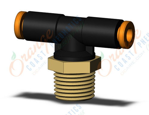 SMC KQ2T01-34AS-X35 fitting, branch tee, KQ2 FITTING (sold in packages of 10; price is per piece)