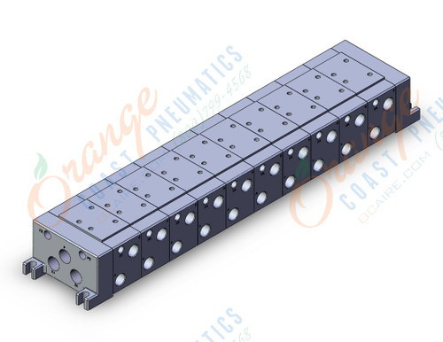 SMC VV7110-03RT-03DT mfld, iso (pt) size 1, VV7* MANIFOLD ISO SERIES