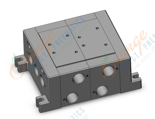 SMC VV722-04RF-04BF mfld, iso size 2, VV7* MANIFOLD ISO SERIES