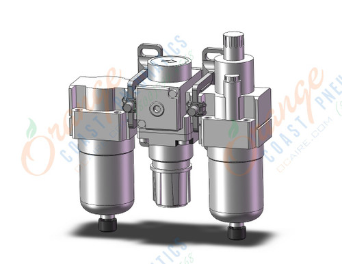 SMC AC20-N02-3CZ-B frl combo modular, 1/4 npt, AC MASS PRO
