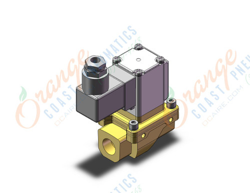 SMC VXZ242FZ2C valve, water, size 4, VXD/VXZ 2-WAY MEDIA VALVE