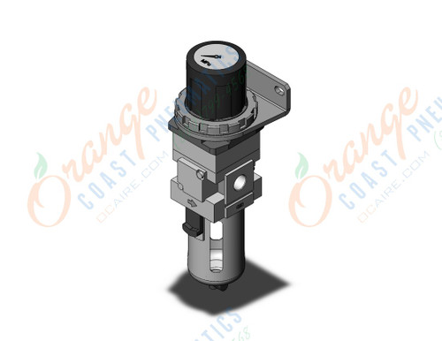 SMC AWG30-02BG1 filter regulator w/gauge, AWG MASS PRO