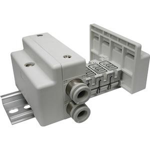 SMC SS5Q14-05C-DS-00T mfld, n/plug-in, sq1000, SS5Q1 MANIFOLD SQ1000***