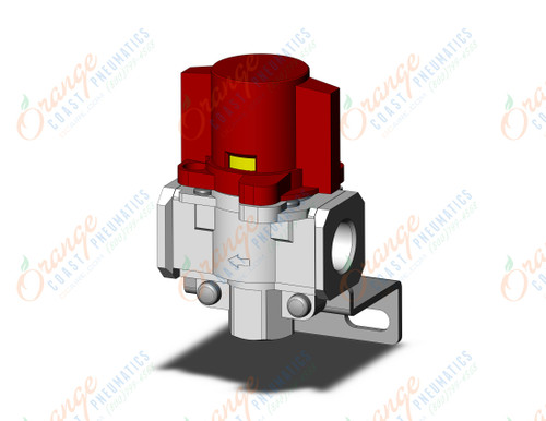 SMC VHS40-04B-B-R single action relief valve, VHS HAND VALVE