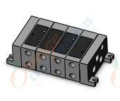 SMC VV5FS2-10-041-01T mfld, vfs2010 non-plug-in, VV*FS* MANIFOLD VFS SERIES
