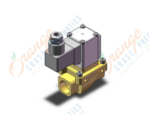 SMC VXZ242FZ2VG nc valve, 1/2 npt,size4, VXD/VXZ 2-WAY MEDIA VALVE