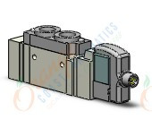 SMC SY5120-5WOU-01F valve, sgl sol, body pt, SY5000 SOL/VALVE, RUBBER SEAL***
