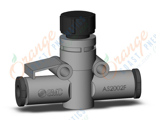 SMC AS2002F-04A flow control, inline w/fitting, FLOW CONTROL W/FITTING