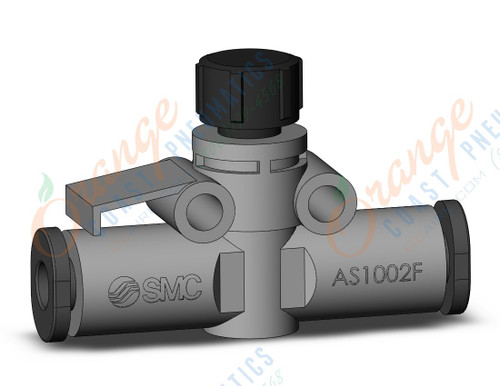 SMC AS1002F-04A flow control,inline w/fitting, FLOW CONTROL W/FITTING