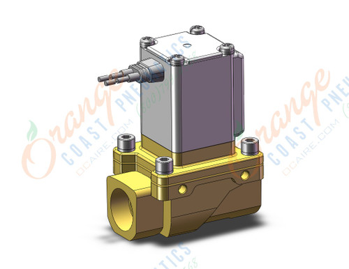 SMC VXZ240FZ1DB "pilot op 2 port solenoid valve, 2 PORT VALVE