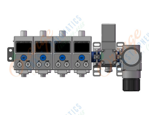 SMC ISA3-GCP-M4TB-R1 digital gap checker, AIR CATCH SENSOR, ISA ISA2 ISA3