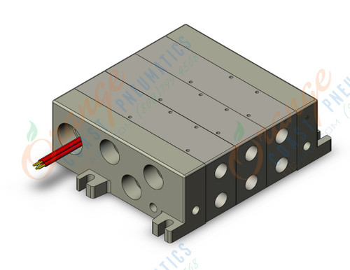 SMC VV5Q51-0303TLD0-W vv5q manifold, 4/5 PORT SOLENOID VALVE