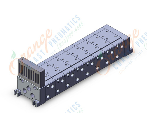 SMC VV718-02R-03DSB iso standard manifold, 4/5 PORT SOLENOID VALVE