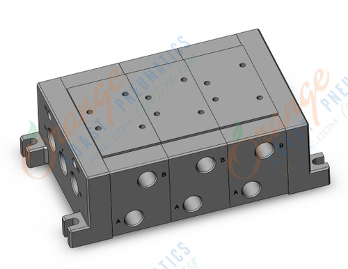 SMC VV723-03RT-04B iso standard manifold, 4/5 PORT SOLENOID VALVE