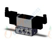 SMC VFR4240-5DA-04N valve, 2pos/dbl, non plug-in, 4/5 PORT SOLENOID VALVE