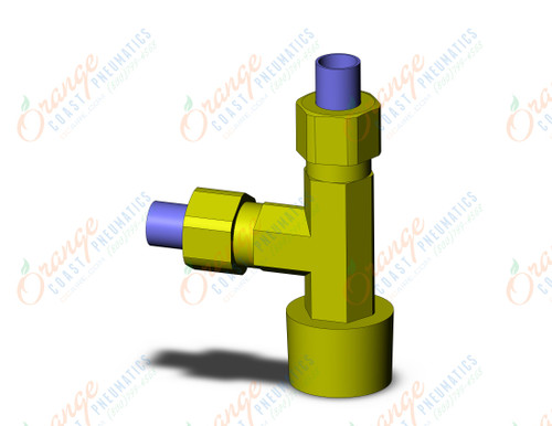 SMC KFY06-03S fitting, male run tee, INSERT FITTING