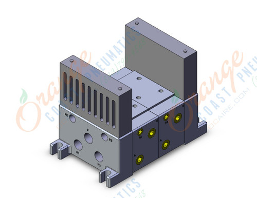 SMC VV712-02Y-02BSB iso standard manifold, 4/5 PORT SOLENOID VALVE