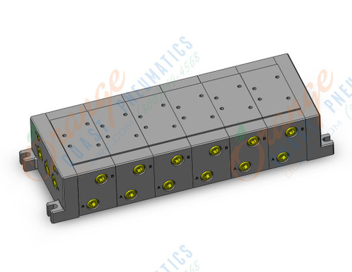 SMC VV726-03YT-04UT iso standard manifold, 4/5 PORT SOLENOID VALVE