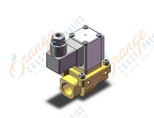 SMC VXZ242FZ1VA pilot op 2 port solenoid valve, (n.c.), 2 PORT VALVE