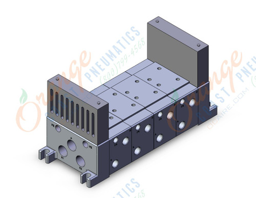 SMC VV714-02RT-03BTSB iso standard manifold, 4/5 PORT SOLENOID VALVE