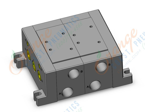 SMC VV722-04R-E04U3-Q iso standard manifold, 4/5 PORT SOLENOID VALVE