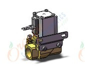 SMC VXZ240FFBXB pilot op 2 port solenoid valve, (n.c.), 2 PORT VALVE