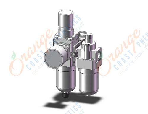 SMC AC20A-02G-1-B fr/l combo modular, MODULAR F.R.L.