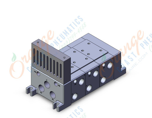 SMC VV713-03R-03DTSB iso standard manifold, 4/5 PORT SOLENOID VALVE