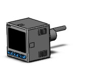 SMC ISE20B-L-N01-W digital pressure switch, PRESSURE SWITCH, ISE1-6